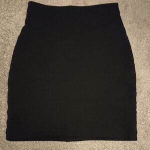 Black Mini Pencil Skirt for Work